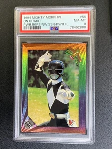 PSA 8 Mighty Morphin #50 On Guard Black Power Rangers Zack - Bild 1 von 2
