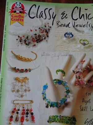DESIGN ORIGINALS CLASSY & CHIC BEAD JEWELRY PROJECTS INSTRUCTIONS NECKLACE PINS - Image 1 of 4