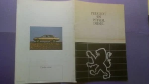 Peugeot 505 - Sales brochure / Information book PETROL & DIESEL 1983 issue - Imagen 1 de 8