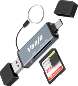 Adattatore USB-C a Micro SD Lettore di Tarjetas de Memoria per PC Portatile Telefono - Foto 1 di 7