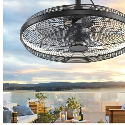Waterproof Outdoor Ceiling Fan Light - 20'' with Remote Control & 3 Light Colors - Image 1 of 4