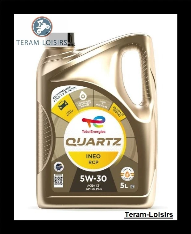 Huile Automobile TOTAL QUARTZ INEO RCP 5W30 / Bidon 5 Litres / 231089