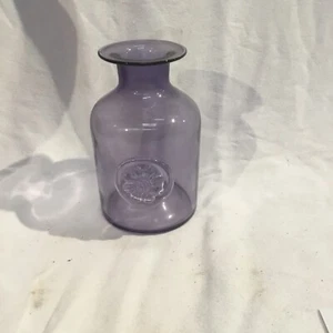 Dartington Glass Crystal Anemone Small Purple Daisy Vase - Picture 1 of 6