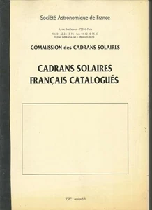 Cadrans solaires français catalogués - Société Astronomique de France - Picture 1 of 2