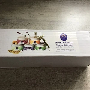 Absolute Aromas Epsom Bath Salts Gift Set 5x300g De-Stress Detox Relaxation - Picture 1 of 4