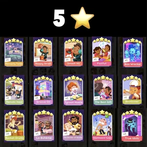 CHOOSE MONOPOLY GO ALL 5 STAR STICKERS ⭐️⭐️⭐️⭐️⭐️ FAST SHIPPING AND EASY PROCESS