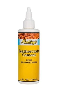 Fiebing's Leathercraft Cement 4oz - High Strength Bonding for Leather Projects - Picture 1 of 2