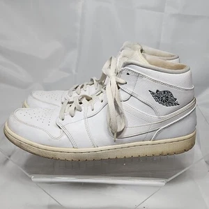 Nike Air Jordan 1 Mid Retro 2013 White 554724-102 Men's sz 13 Sneakers - Picture 1 of 15