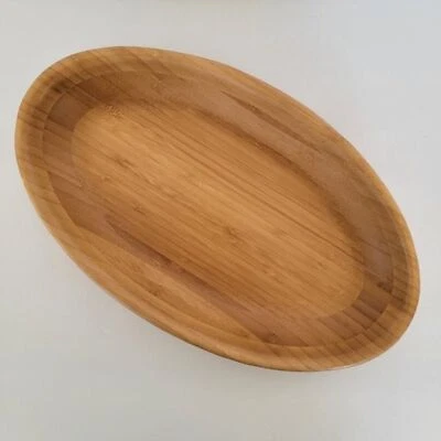 Totally Bamboo Oval Wooden Serving Bowl Natural Bamboo Color - Image 1 of 4