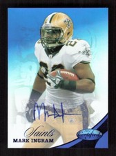 2012 Panini Certified #114 Mark Ingram Mirror Blue Auto #'d /25
