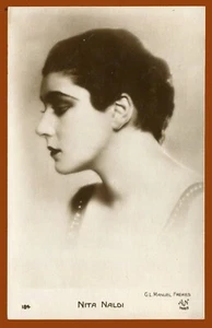 #61360 NITA NALDI (1894-1961) American actress. Vintage postcard AN 1930s - Picture 1 of 2