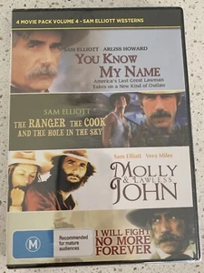 SAM ELLIOTT WESTERNS - 4 Movie Pack, Brand New And Sealed, Region All - Picture 1 of 2