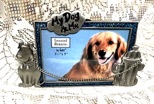 NEW CUTE BY GANZ MY DOG AND ME FIT 3 1/2" X 5" PHOTO FRAME - Picture 1 of 6