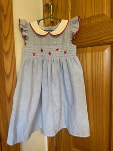 Marie Nicole Clothing Little Girls’ Patriotic 4th of July Dress Sz XL (or 5 yrs) - Picture 1 of 6