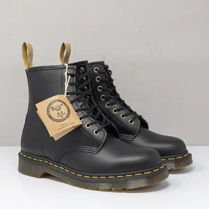 Dr. Martens 1460 8-Eye Black Vegan Boots, Women's 9 US (7 UK) - Picture 1 of 6