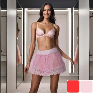 Enagua Plus Lágrima Mujer Talla Queen Tutú Rojo o Rosa Disfraz Accesorio - Imagen 1 de 12