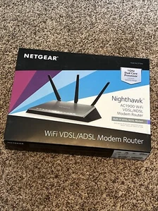New Netgear Nighthawk AC1900 WiFi VDSL/ADSL Modem Router (D7000-100NAS) - Picture 1 of 5