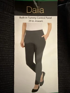 New Dalia Women's Pull On Pant with Tummy Control Panel Black Stone XL - Picture 1 of 5