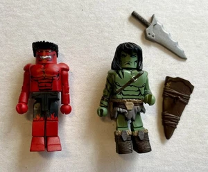 Marvel MiniMates Series 25 RED HULK + SKA'AR Son of Hulk (DST, 2009) Loose - Picture 1 of 1