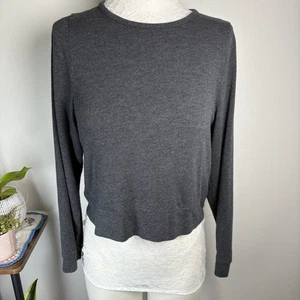 MADEWELL Women’s Small ~ Gray Dolman Long Sleeve Top Casual Tunic Pullover - Picture 1 of 11