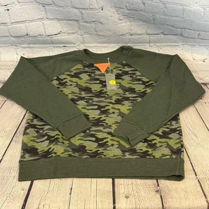 Miki Miette Camo Pattern Crewneck Sweatshirt Sz: 12 Yr NWT - Picture 1 of 3