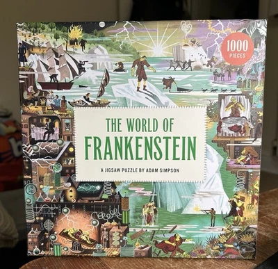 Puzzle Adam Simpson Le monde de Frankenstein 1000 pièces neuf - Photo 1/2