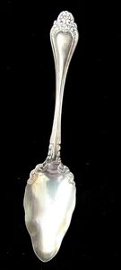 Seltener ANTIKER Silber Teller gemustert "GRAPEFRUIT" LÖFFEL alt & top - Bild 1 von 7