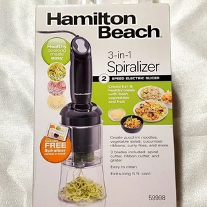 Nuevo espiralizador Hamilton Beach 3 en 1 2 velocidades - Imagen 1 de 8