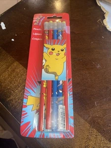 Set di matite Pokemon Pikachu 5 ct nuovo vintage 1999, #4087 - Foto 1 di 4