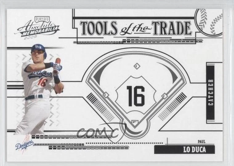 2005 Playoff Absolute Memorabilia Tools of the Trade Black /100 Paul Lo Duca - Image 1 of 2