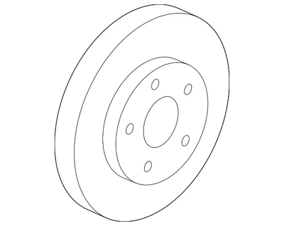 Genuine GM Disc Brake Rotor 23118342 - Image 1 of 3