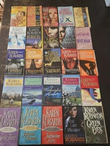 Karen Robards Lot Of 25 Paperback Books Romance Fiction Novels - Picture 1 of 6