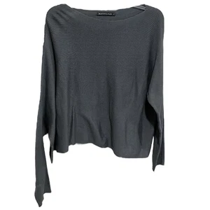 Matthildur Womens Scandi Asymmetrical Sweater Size Large Minimalist Pima Cotton - Picture 1 of 7