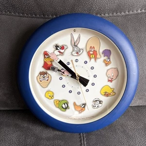 Westclox Looney Tunes Warner Brothers Talking Wall Clock 1999 - WORKS - Picture 1 of 6