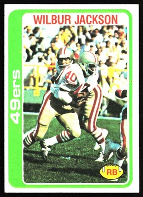 1978 Topps #38 Wilbur Jackson - Image 1 of 2