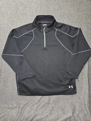 Suéter Under Armour Para Hombres 3XL Negro AllSeasonGear Cuarto Cremallera Manga Larga Top Foto 1 de 4