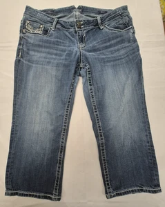 Vigoss Caprijeans Damen Größe 20 Chelsea-Passform mittelhoher Bund ausgefallene Nähte Schrittlänge 21 Zoll - Bild 1 von 8