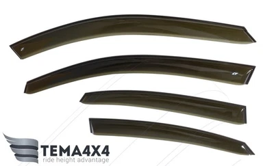 Viseras de ventana con cinta deflector protector solar lluvia para Audi A8 S8 2009-2017 D4/4H Foto 1 de 4