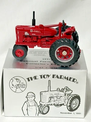 ERTL Farmall M-TA, 1991 National Farm Toy Show Tractor, Red, 1/43, NIB - Image 1 of 4