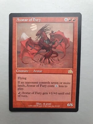 Avatar of Fury , MTG Prophecy (2000). Rare Red Creature NM - Image 1 of 2