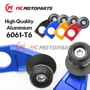 CNC Swingarm Protector Spools For Yamaha YZF R1 1999-2003 03 02 01 00 99 - Picture 1 of 11