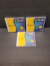 Sony CD-R 650MB CD Recordable Lot of 3