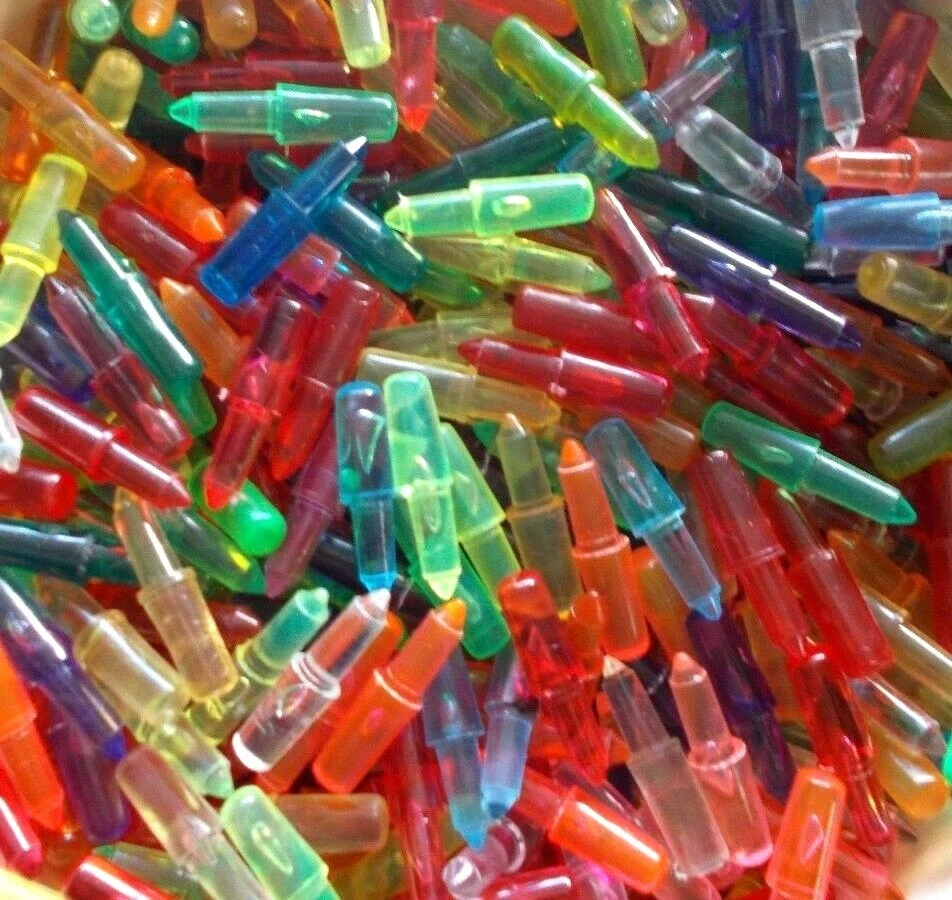 Vintage 1980's - 90's Lite Brite Pegs 7/8 Inch Bag of 100 Mixed Colors - Image 1 of 1