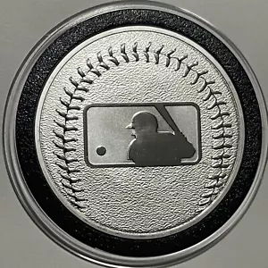 Major League Baseball MLB Collector Coin 1 Troy Oz .999 Fine Silver Round Medal - Picture 1 of 12