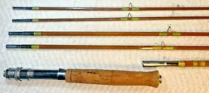 Split Cane Combination Fly / Spinning Rod WHITE BEAR 6 Pieces 5’ 4” or 8’ in Box - Picture 1 of 19