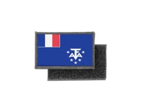 Flag patch printed badge country french southern antarctic lands taaf - Picture 1 of 1