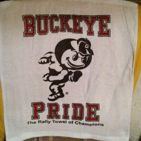 Ohio State Buckeyes Pride Rally Towel White Officially Licensed Product Cover