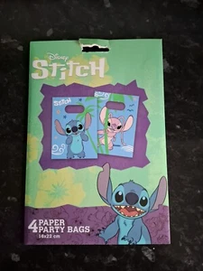 Disney Lilo & Stitch 4x Paper Loot / Party Bags Decoration 16 X 22cm - Picture 1 of 2