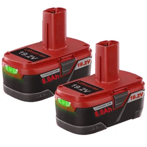 2 PACK 8.0Ah High Capacity for CRAFTSMAN 19.2V C3 XCP Lithium ion Battery 11376 - Picture 1 of 1