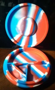 Silicone Divided Container/Slurp Tray+Tool Round 4” - Picture 1 of 4